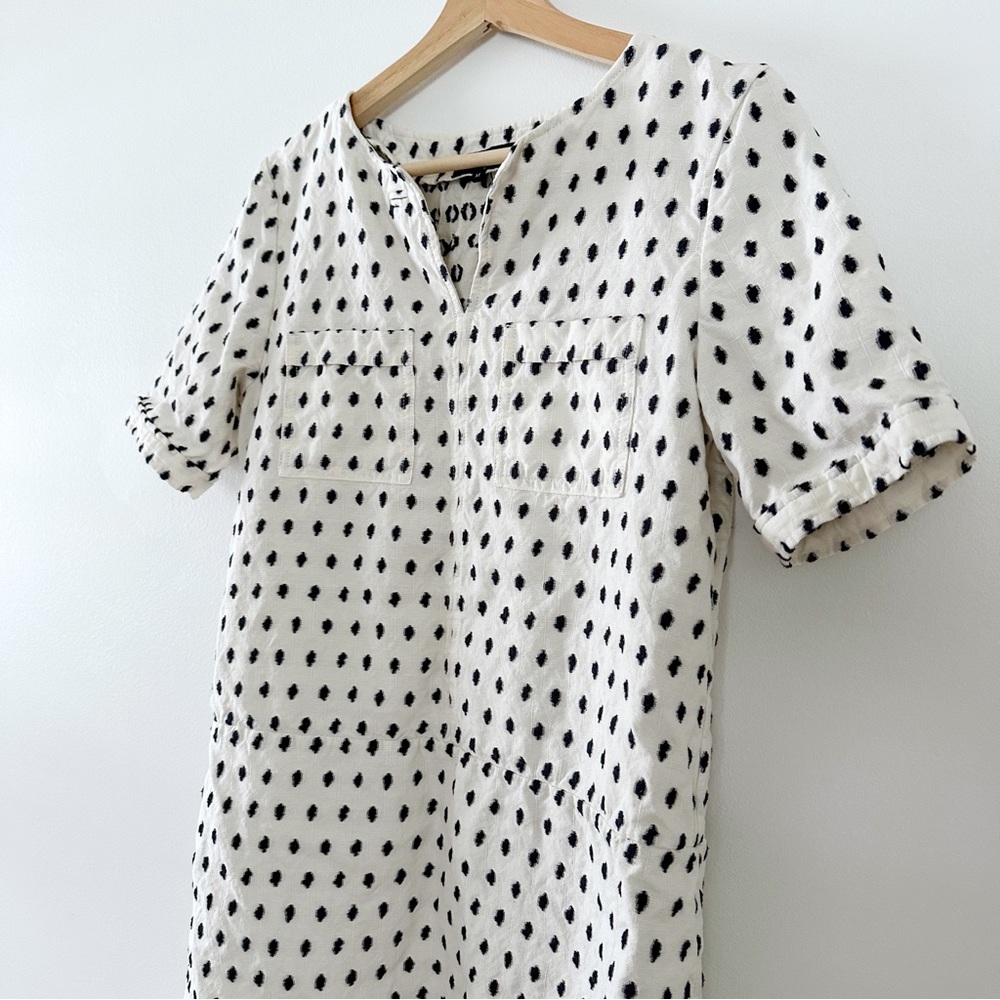 A.P.C. White and Black Mini Dress - Picture 5 of 12